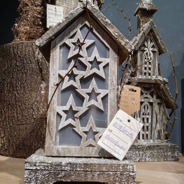 多星星小木屋客餐厅摆件小房子模型