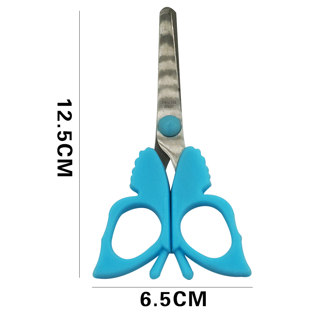 Animal scissors, butterfly-shaped handle cartoon scissors, children's safe paper-cutting tools Specification image