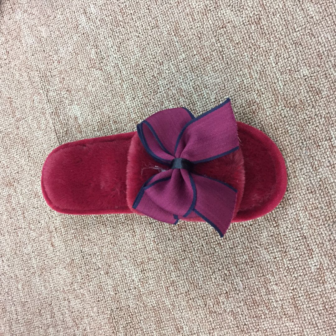 绒毛拖鞋保暖居家家用室内防滑拖鞋女