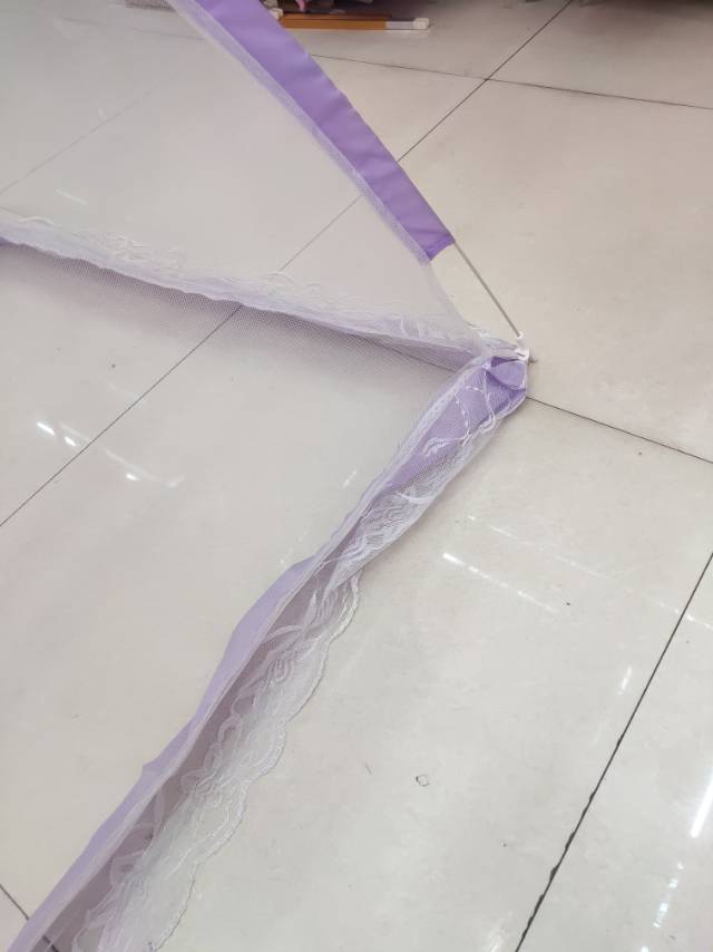2020 Summer New Factory Direct Wholesale Retail Purple Crib Curtain Specification drawing
