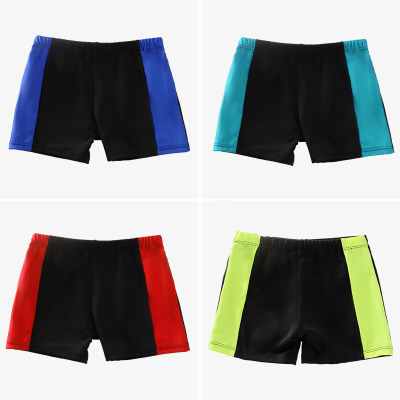 Children's simple swimming trunks nylon fabric is code blue lake blue red boy fashion movement thumbnail