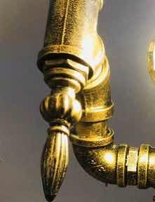 Industrial-style table lamp, personalized and creative decoration, coffee shop and bar table lamp, led retro and creative robot water pipe table lamp Specification image