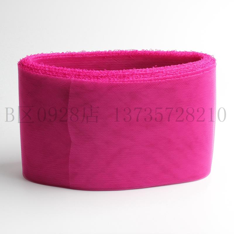 2 cm light board elastic mesh dress skirt skirt village horse hair tail gauze wedding dress pink