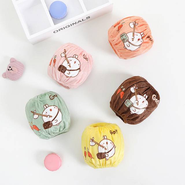 Baby Cuff Autumn And Winter Cute Cartoon Children's Sleeve Boys And Girls Children Anti-Fouling Sleeve Plush Baby Cuff Specification drawing