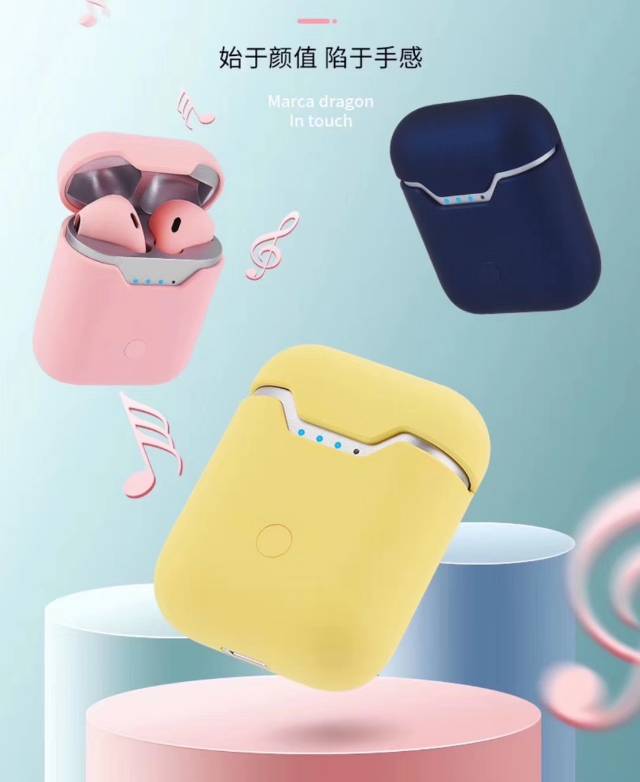 Wireless Bluetooth earbuds candy color