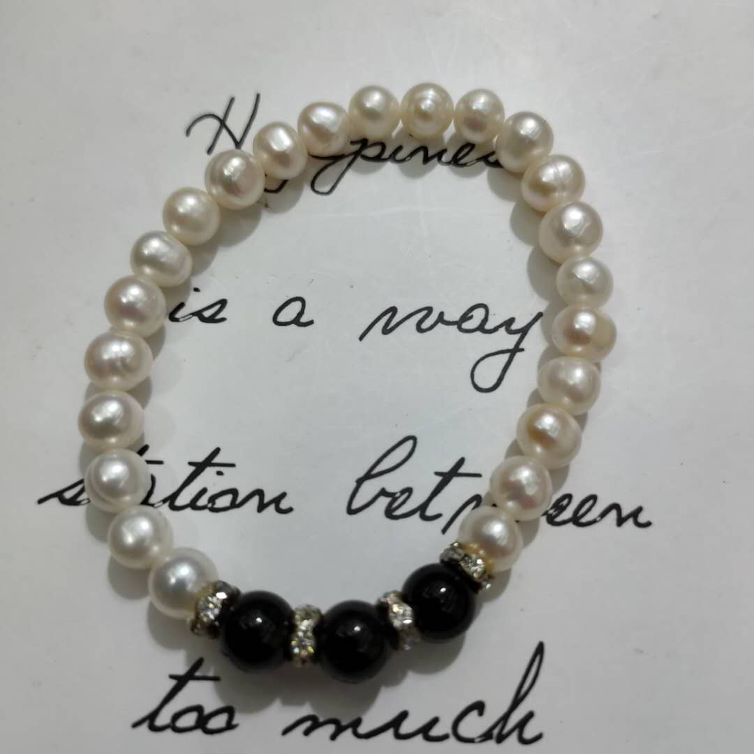 Hot selling luxury series series of three sapphire freshwater pearl bracelets thumbnail