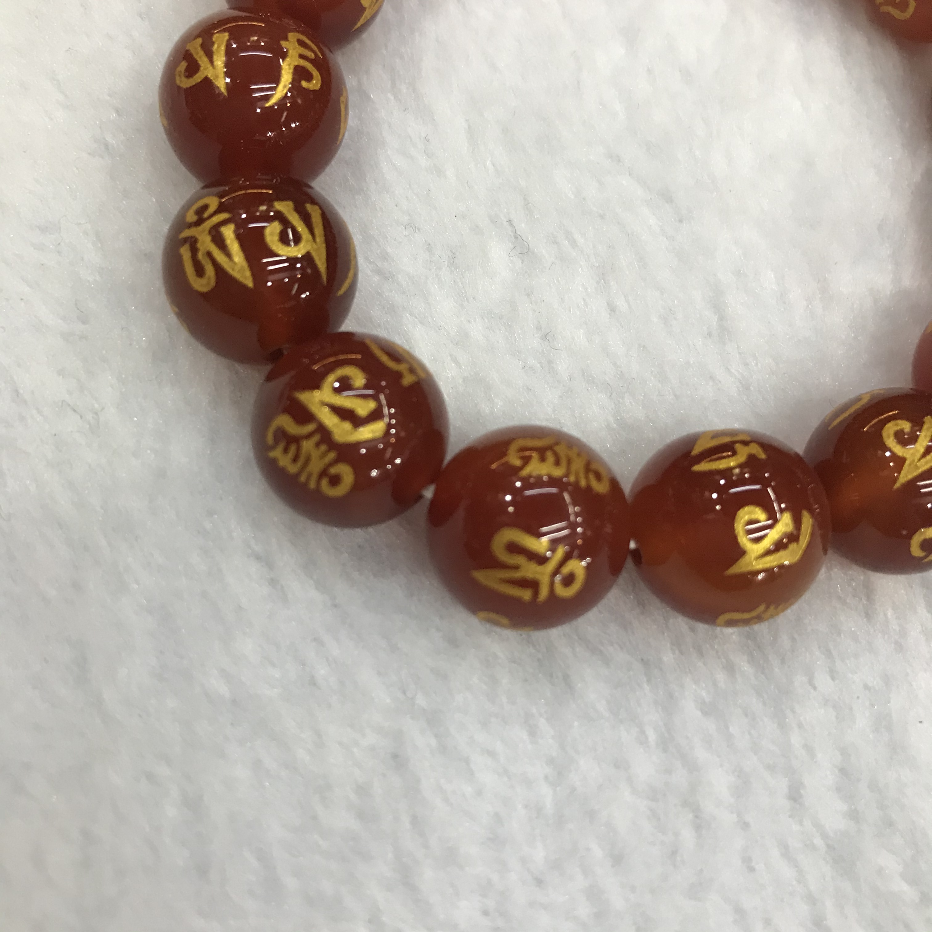 Tibetan-style Tibetan jewelry, Nepalese jewelry, ethnic handcrafted agate six-character mantra bracelets Specification image