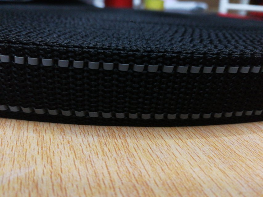 Factory direct sales of hot-selling new black pp bag accessories with reflective strips in stock details Picture