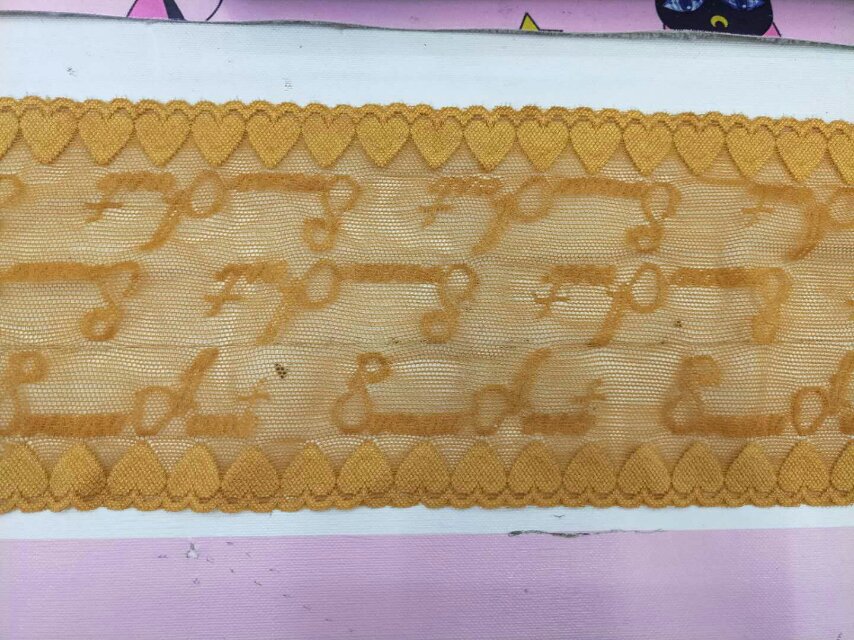 Fujian Lace Lace Fabric Clothing Yellow Fabric Lace Spandex Lace