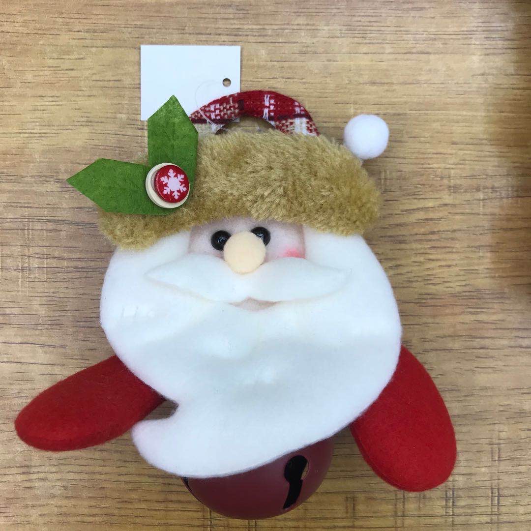 Santa Claus felt bells manufacturer direct wholesale Christmas ornaments holiday supplies thumbnail