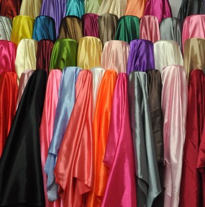 涤纶太极服面料玩具头饰发饰各类包装礼盒面料有光色丁布批发针纺布