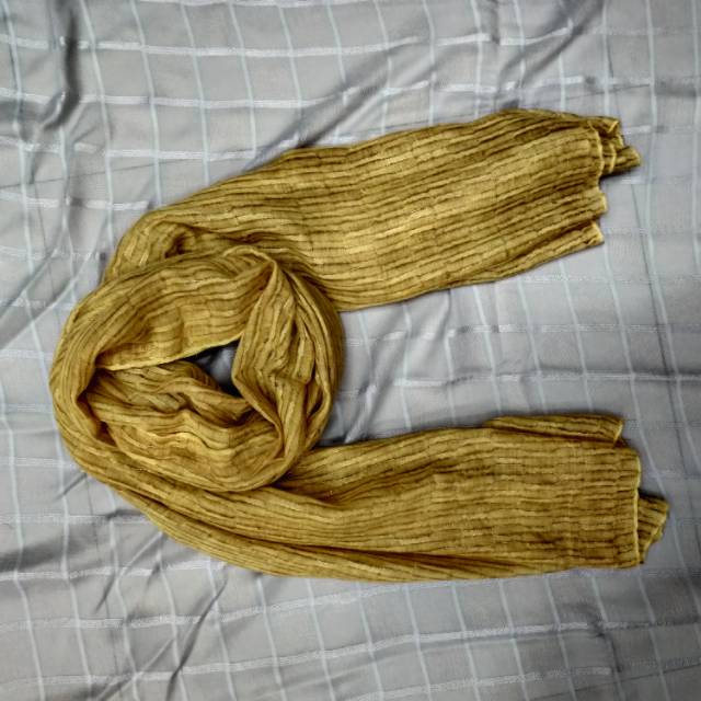 中东款条纹金丝纺织金色女士围巾