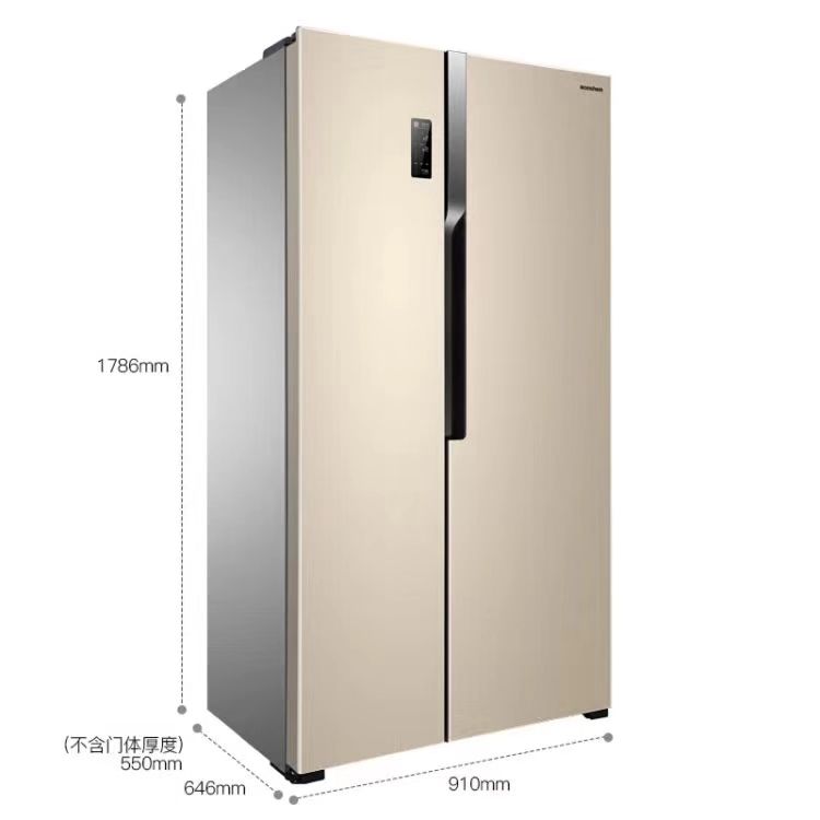美的双门/四门钛合金超大容量节能省电冰箱图