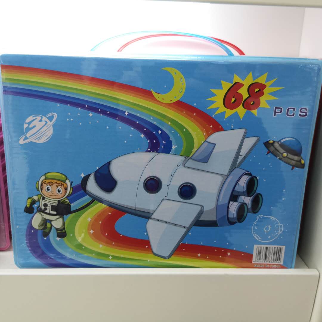 水彩笔套装画笔幼儿园初学者彩色笔手绘68色儿童绘画蜡笔小学生用图