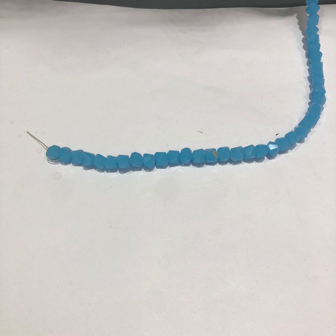 Crystal beads loose beads flat beads hair accessories DIY accessories handmade materials accessories thumbnail