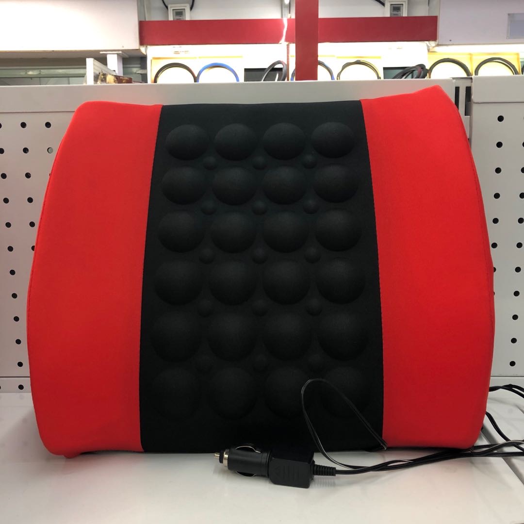 大车型24V红酒汽车靠垫车载电动按摩腰靠座椅靠背车用护腰垫