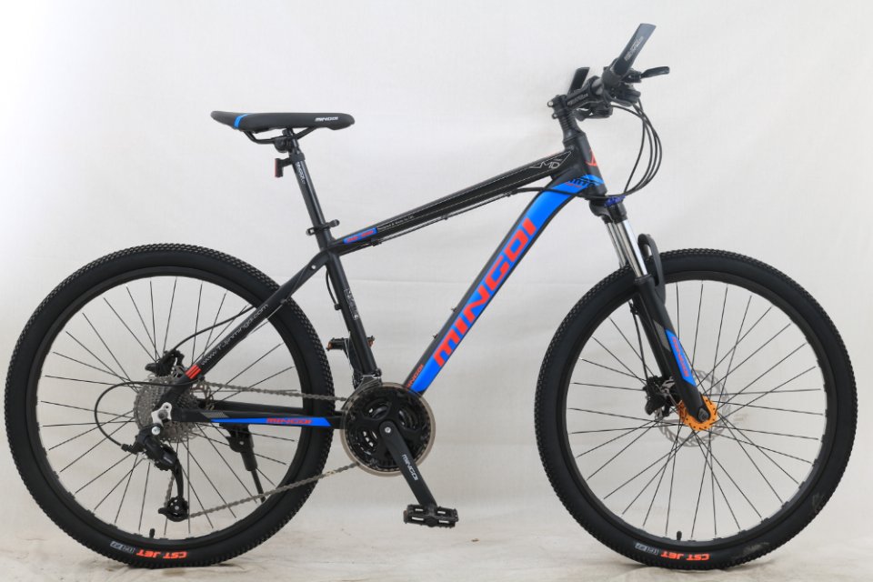 26-inch aluminum alloy frame fluorescent color mountain bike night ride details Picture
