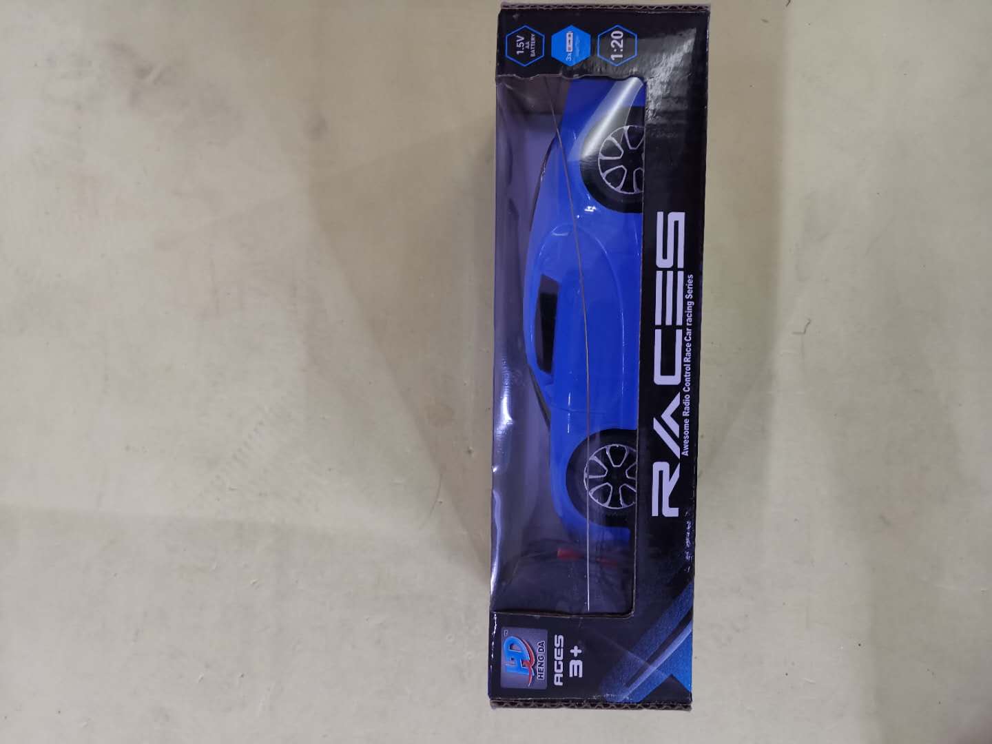 Children's remote control car, electric remote control car, toy car, children's toy model, blue coupe details Picture