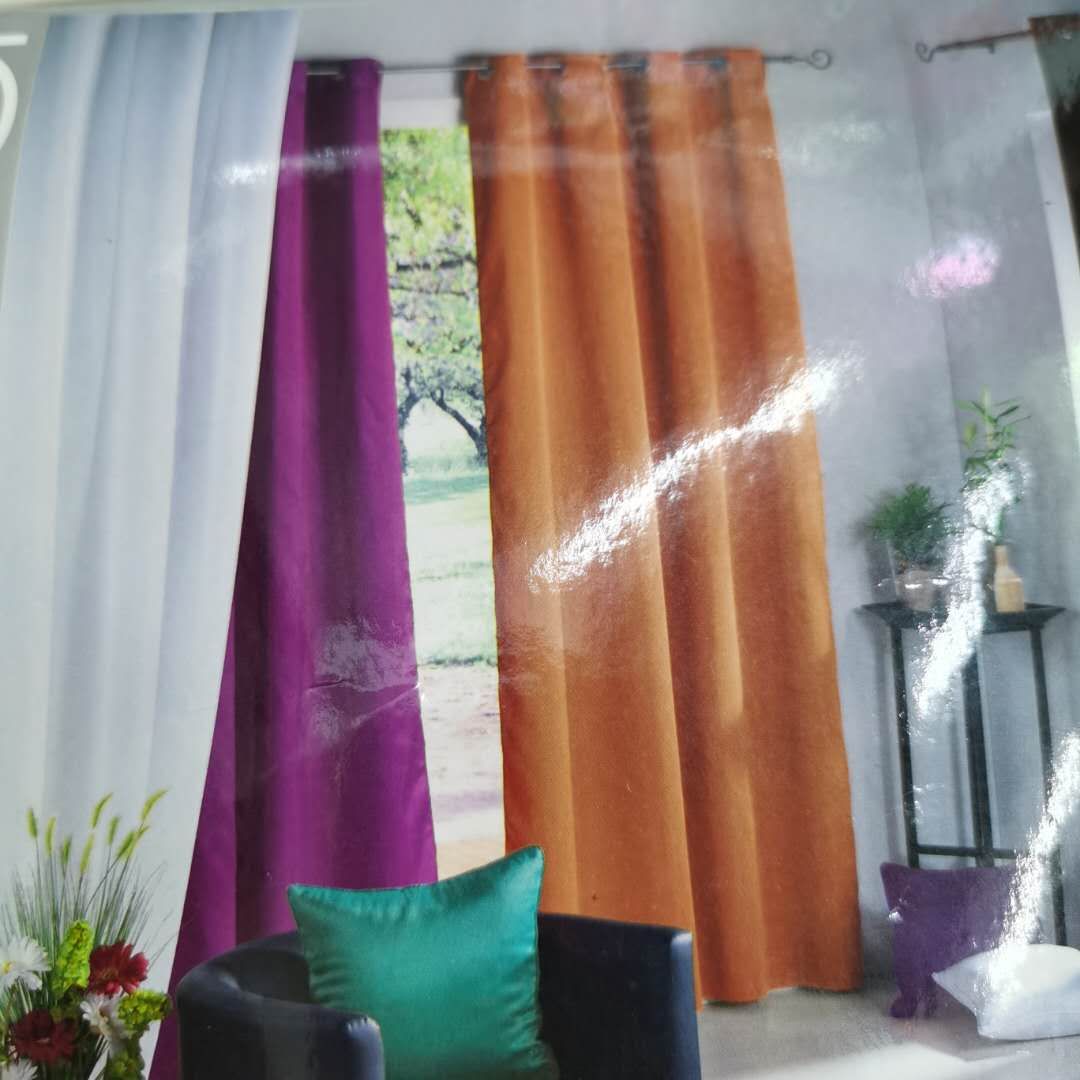 Semi-blackout curtain fabric for the living room and balcony of the rental house dormitory details Picture