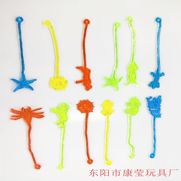 黏性软胶小动物混款 恶搞玩具吓人玩具