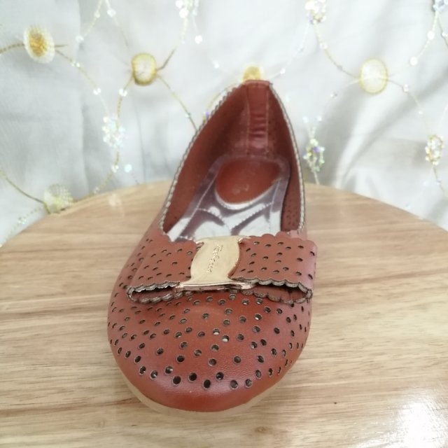 2023 Spring And Autumn New Female Soft Sole Handmade Four Season Shoes Round Head Fashion Casual Flat Flat Women's Shoes Spring And Summer New Doudou Comfortable Boat Shoes Single Shoes details Picture