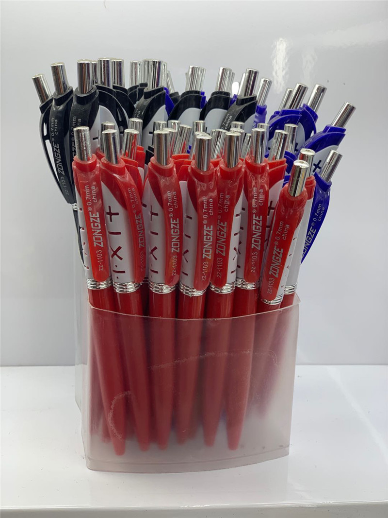 Zongze Brand High-Grade Advertising Blue Ballpoint Pen Office Learning Universal Pen