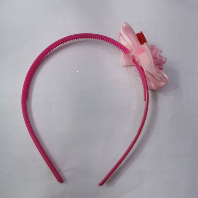 儿童粉色织带蝴蝶结塑料发箍头饰发饰可爱风韩版新品