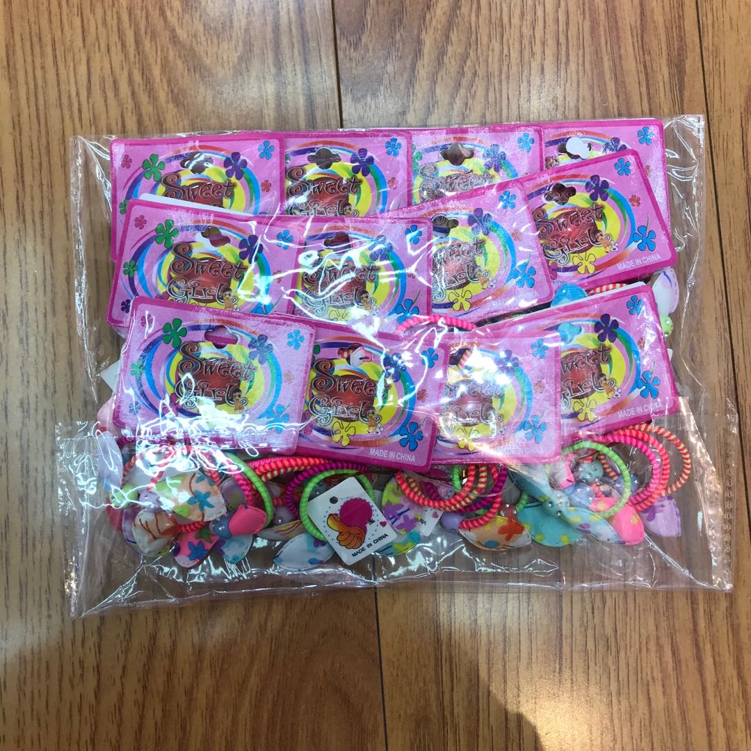 儿童皮筋发绳不伤发花朵可爱韩版公主宝宝皮套头绳女童橡皮筋发圈产品图