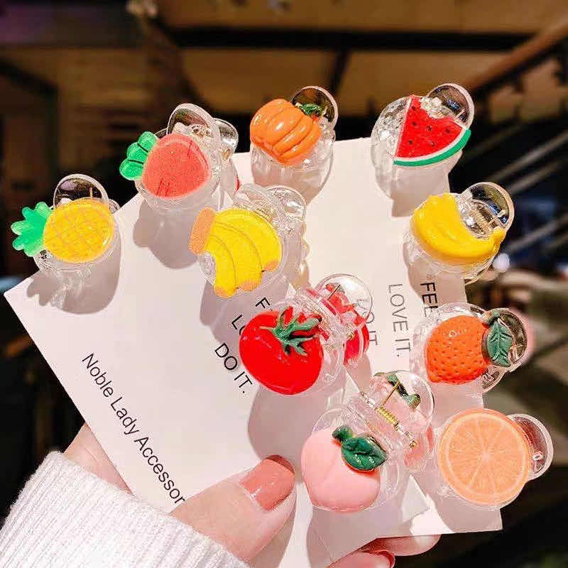 宝宝儿童发夹小女孩发卡发饰抓夹可爱卡通水果头饰网红顶夹小卡子