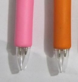 Press Two-Color Ballpoint Pen Plastic Pen Two-Color Advertising Pen Printing Logo Two-Color Pen Transparent Pen Multi-Color Pen Customization Specification drawing