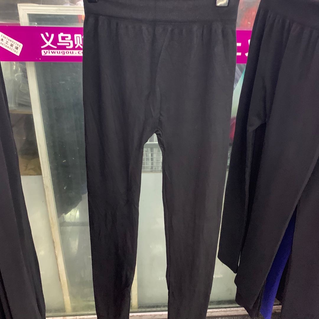 Factory direct sales of spring new high-end elastic leggings, pure cotton thin comfortable flat-waisted fashion pants details Picture