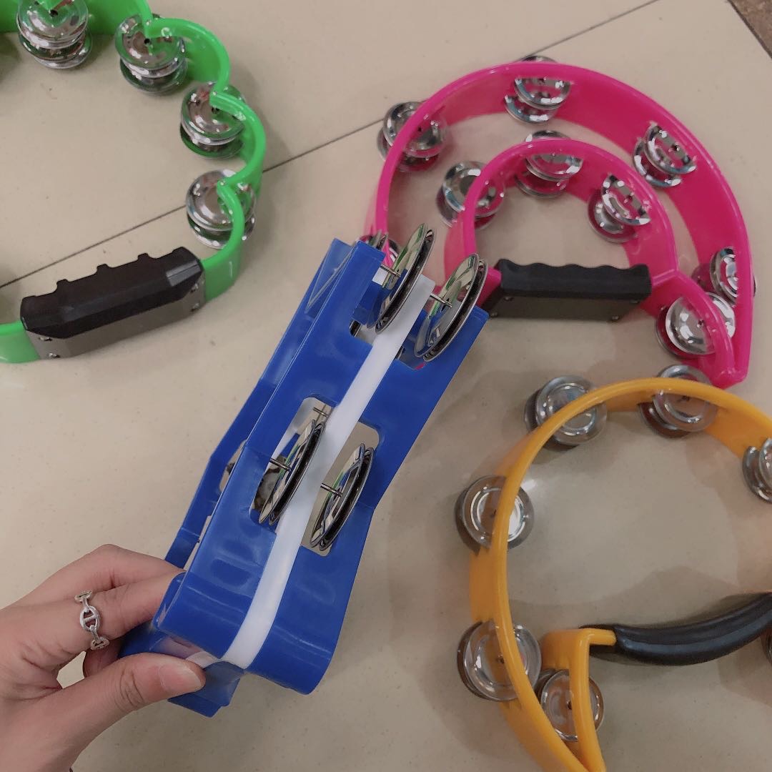 助兴舞蹈手玲用品幼儿园铃鼓教师专用娱乐宝宝手鼓鼓手细节图