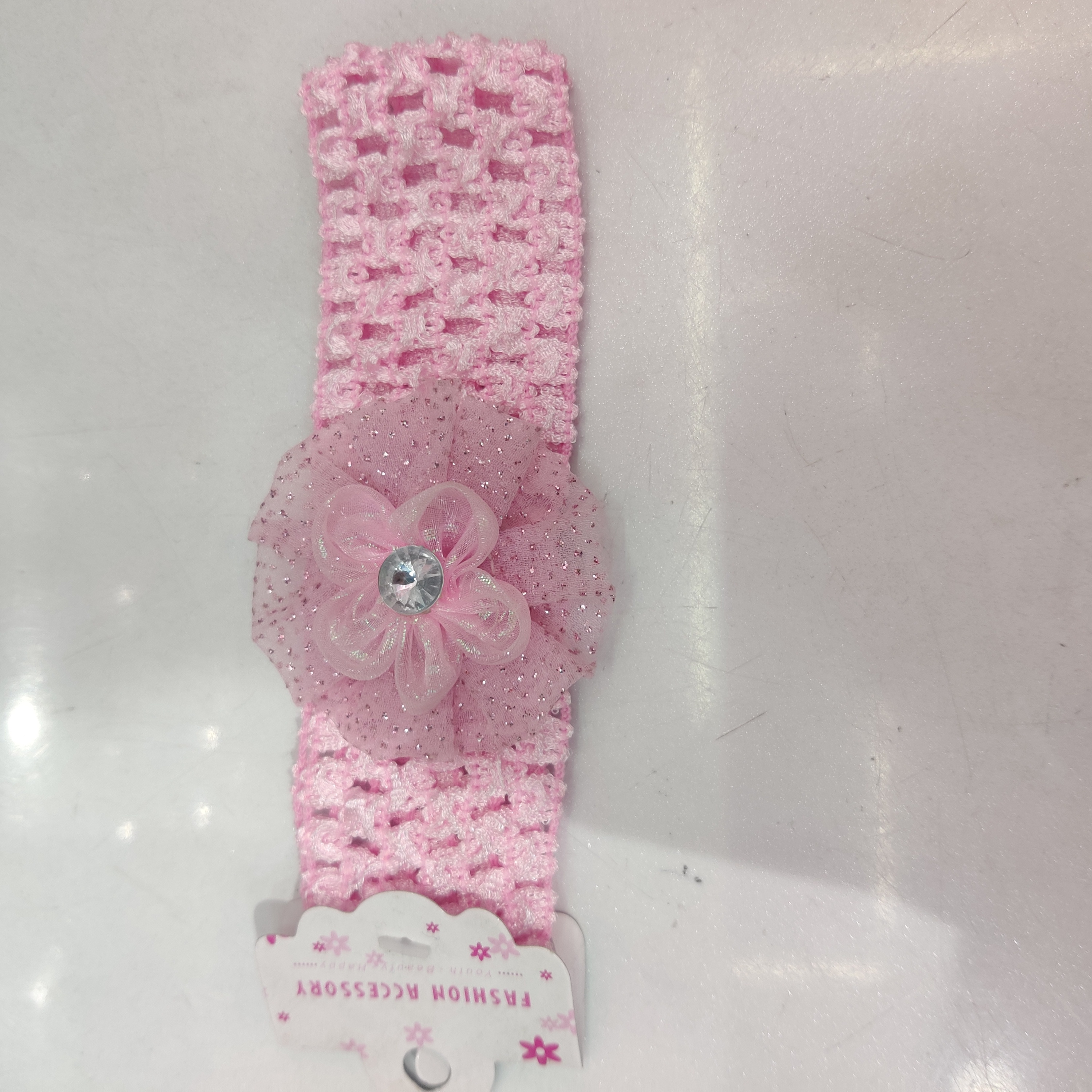 宝宝韩版发带发饰粉色婴儿bb搭配公主裙头饰发带宝宝弹力发带