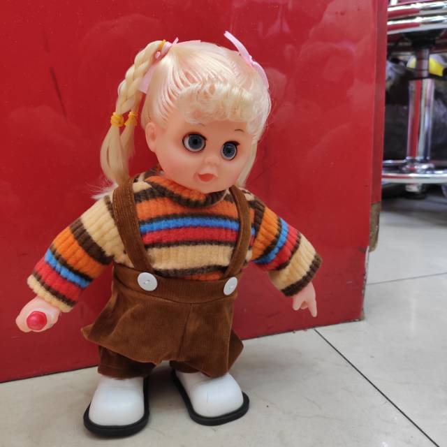 Vinyl walking doll