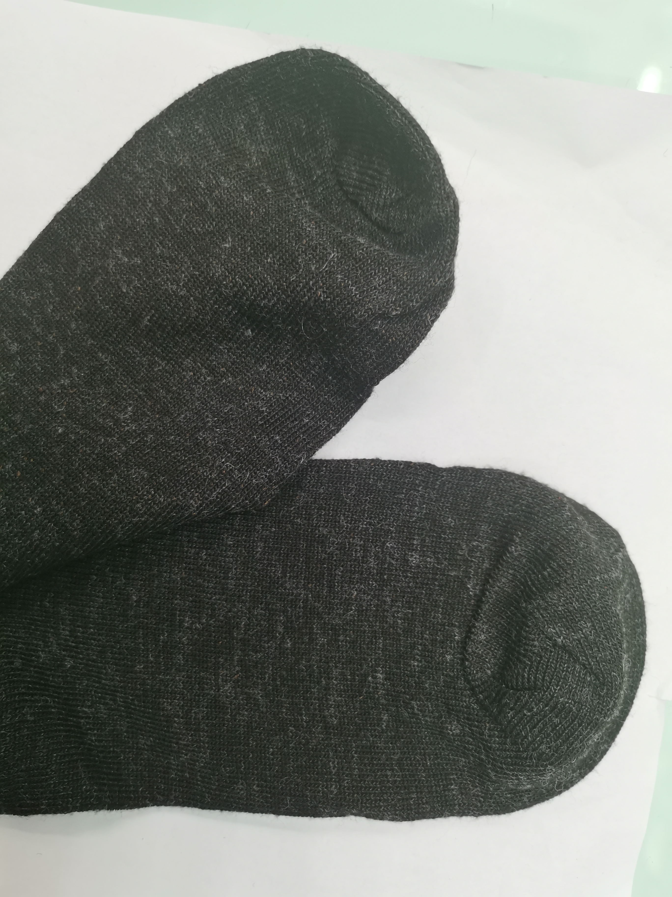 Foreign trade wholesale faux cashmere comfortable and breathable men's polyester-cotton brown Specification image