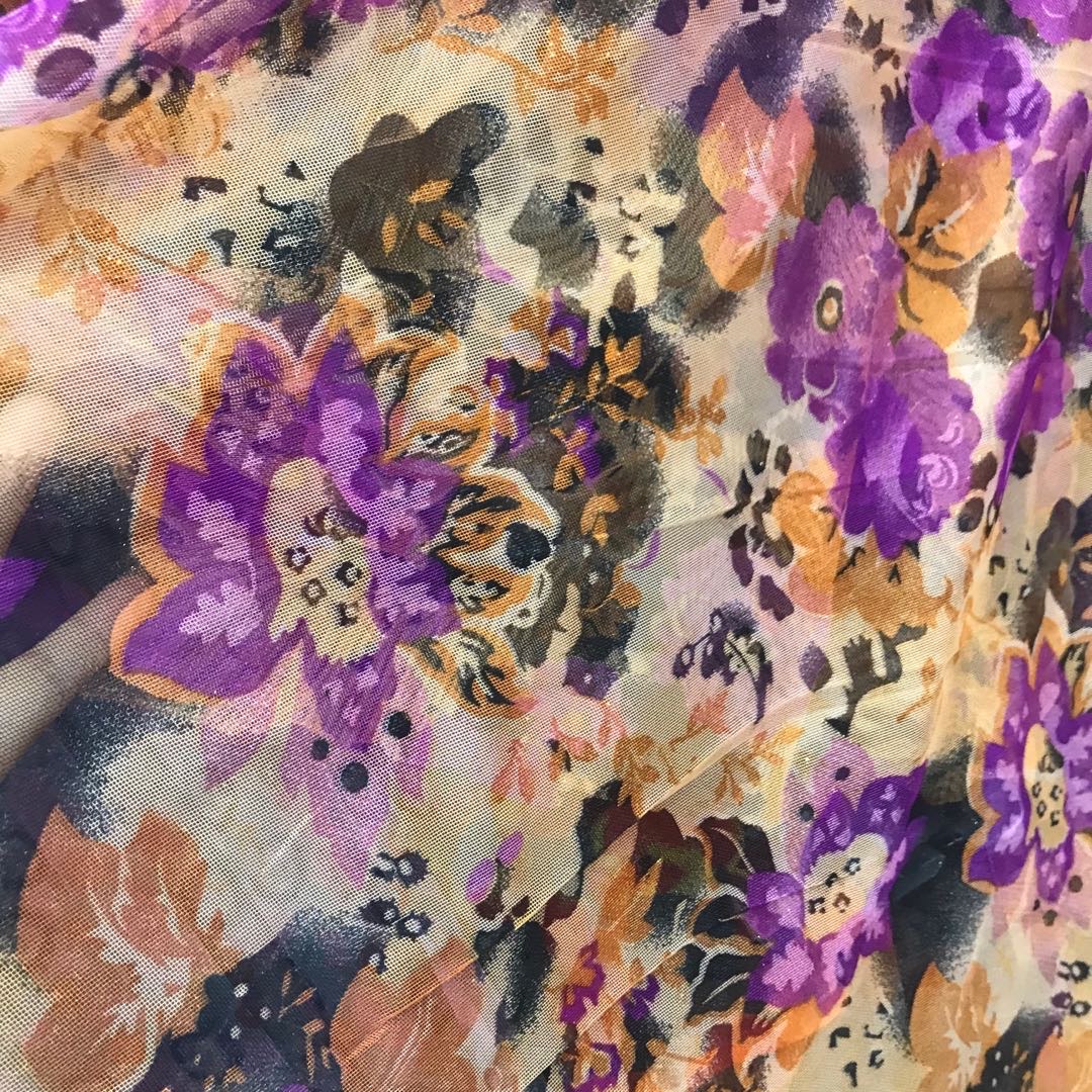 Printed Fine Powder Mesh Yarn With Vertical High-Density Clothing Jewelry Toy Crafts details Picture