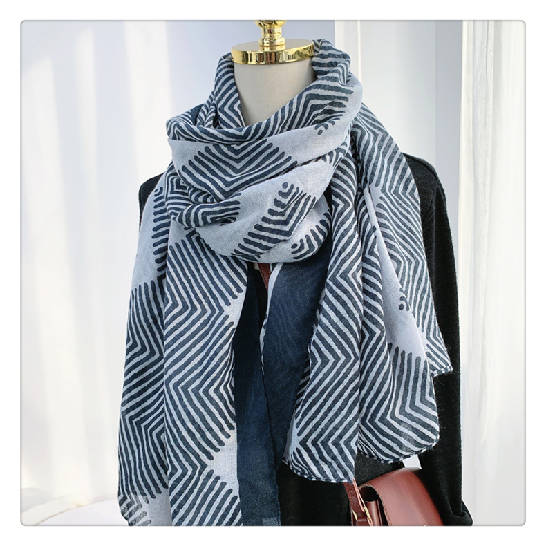 Women's Fashion Trend All Matching Warm Matching Retro Cotton And Linen Scarf