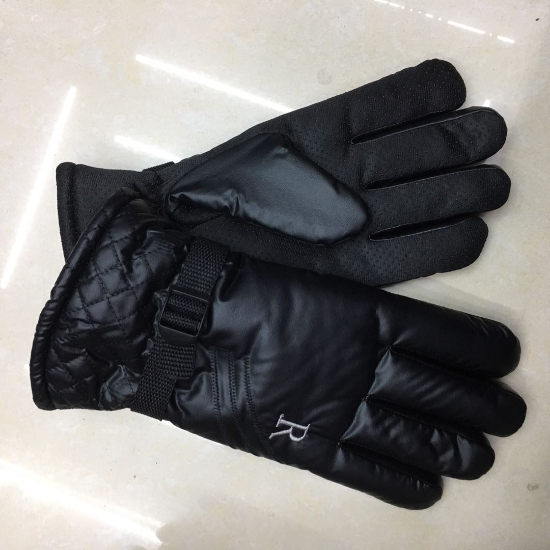 Warm gloves, men's winter thickened waterproof and windproof cotton gloves, Korean version outdoor cycling and skiing gloves