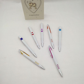 Venta directa de fábrica pulsar bolígrafo blanco pen pen grande gancho con puntos Specification image