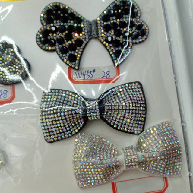 Non-woven diamond bow shoe flower accessories thumbnail