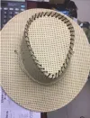 New summer men's Western cowboy hat, breathable and sun-protective Western cowboy hat, linen paper straw hat Specification image