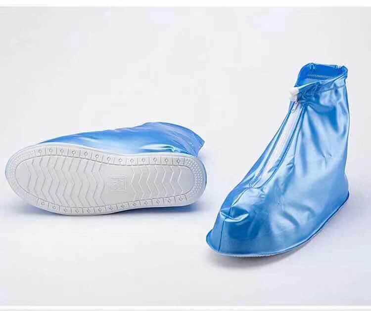 PVC non-disposable rainproof shoe covers for adults