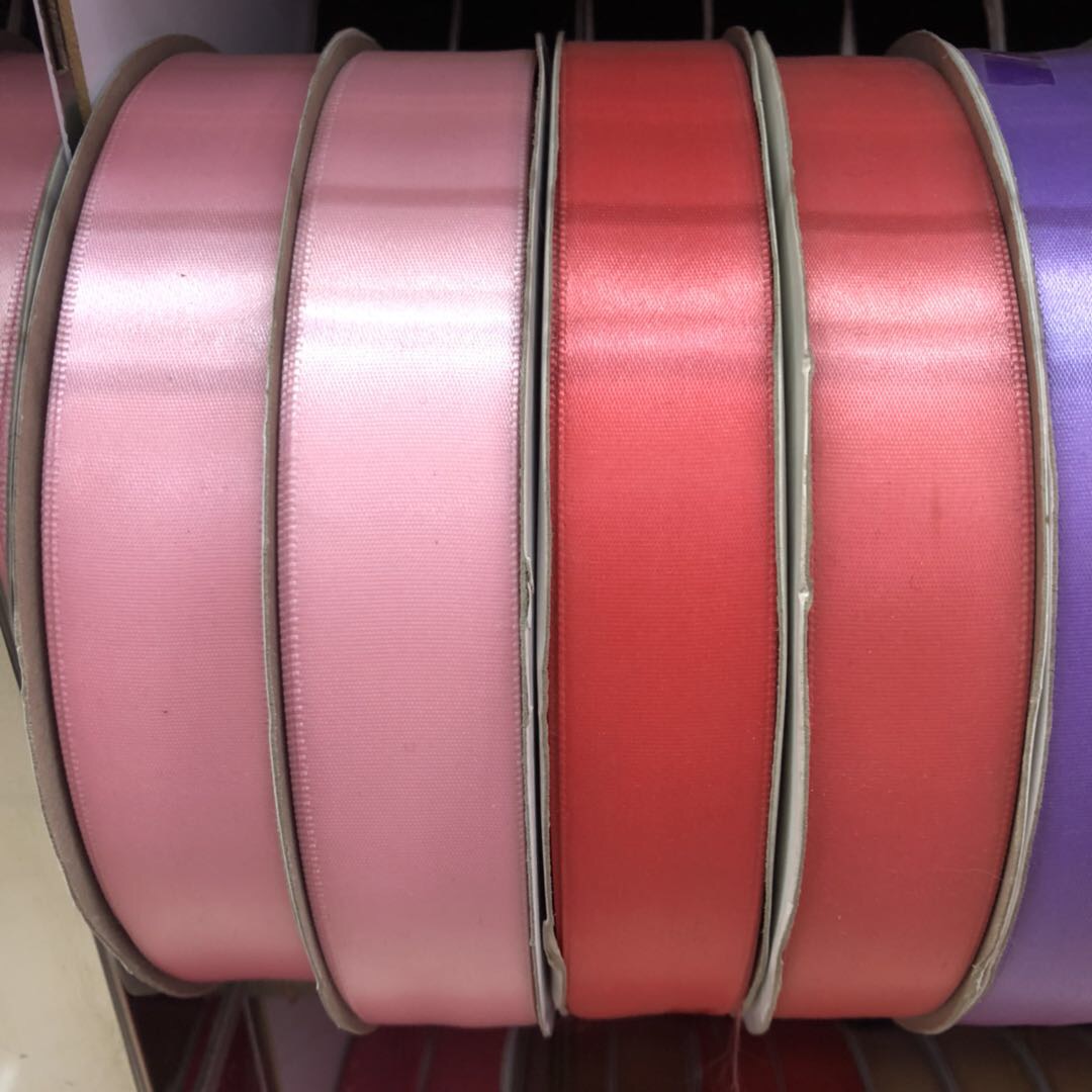 2-centimeter-wide colored chair back, bow, ribbon, webbing, colored ribbon, satin ribbon, wedding silk ribbon roll, DIY edge wrap