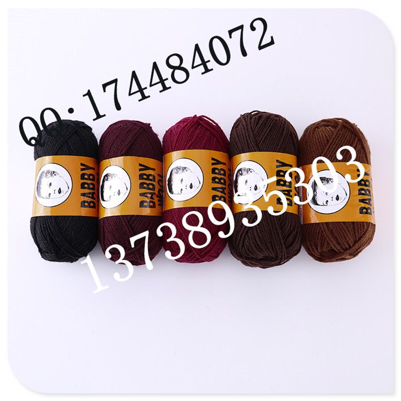 Factory direct sales of African black woolen braid wig thread, polyester woolen balls available for customization