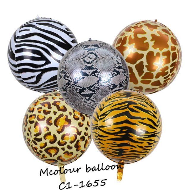 4D animal grain aluminum film balloon 24 "aluminum foil balloon inflatable toy manufacturer wholesale thumbnail
