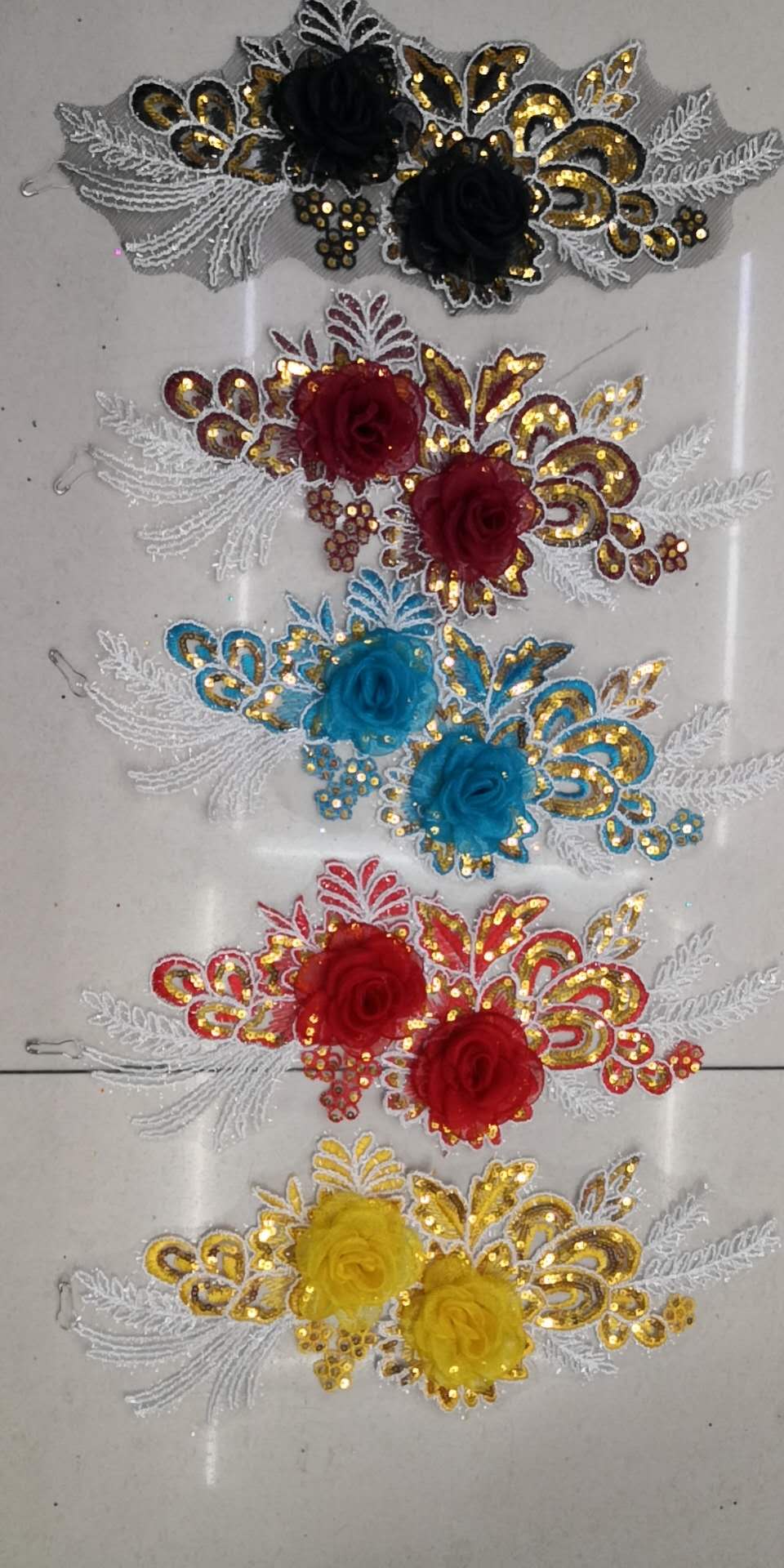 Pattern Embroidery Applique Ancient Costume Xiangyun Opera National Cos Embroidery Piece Decorative Patch Applique Diy Accessories Hot Stamping Specification drawing