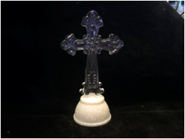 Oval bottom seven-color cross night light
