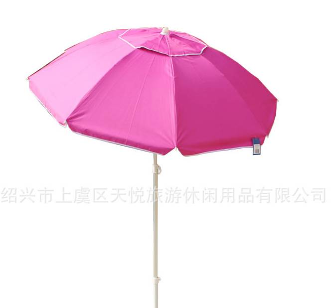 厂家直营铝制银胶沙滩伞户外纤维广告太阳伞遮阳伞 加印logo