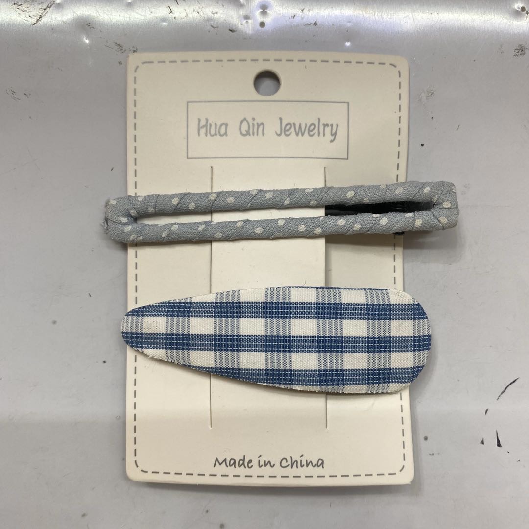 热销新款清新自然布艺包边女士发夹套装炫丽多彩美滋滋超好看看了都想要超级好都来买买买                   