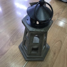 复古手提灯灯塔状黑色状细长造型欧美风格实用照亮